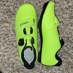 Lime Green Cycle Snap In Shoes Unisex